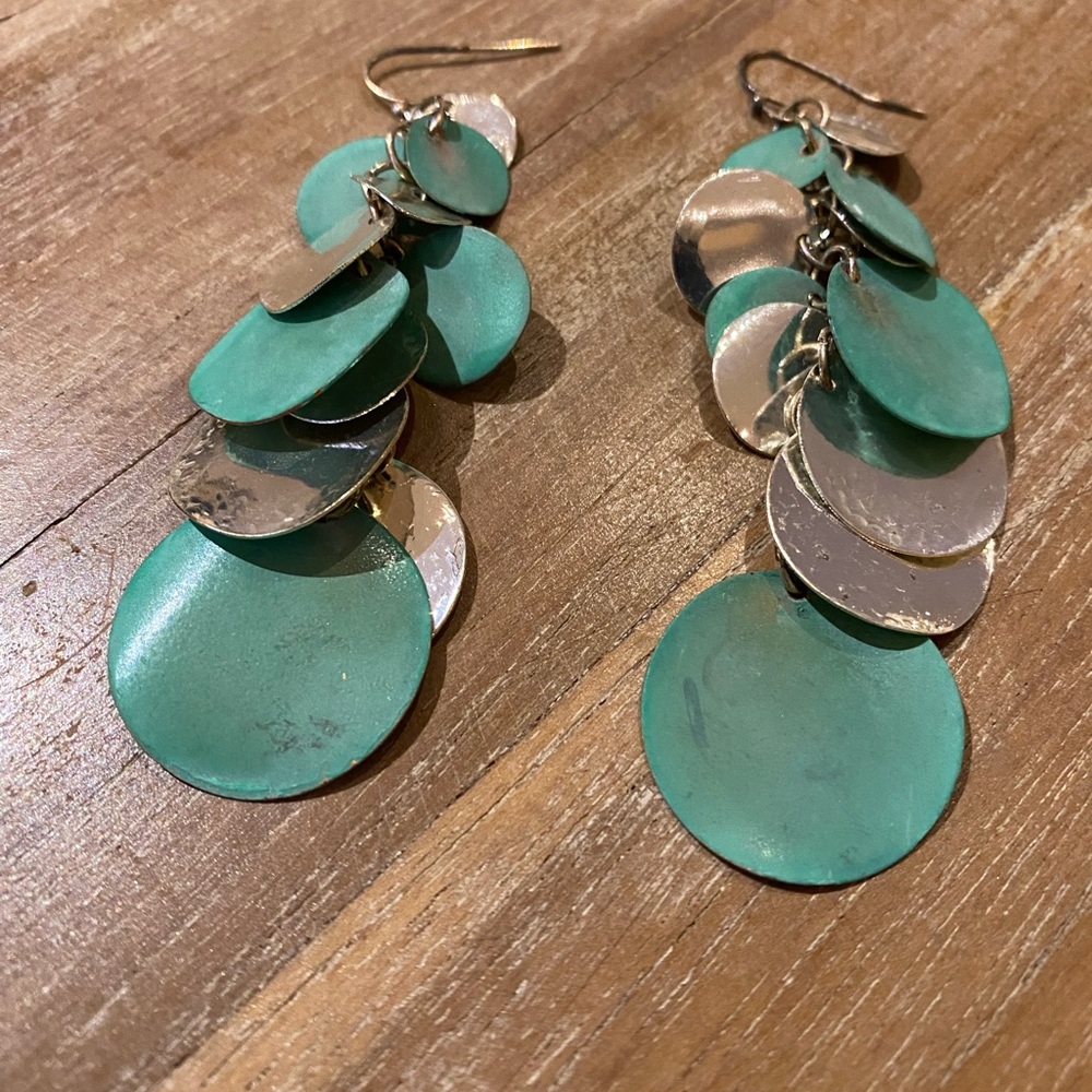 Silver and turquoise earrings